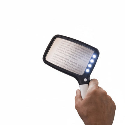 Handloep met LED Verlichting en Opvouwbare Handgreep voor Lezen en Hobby
