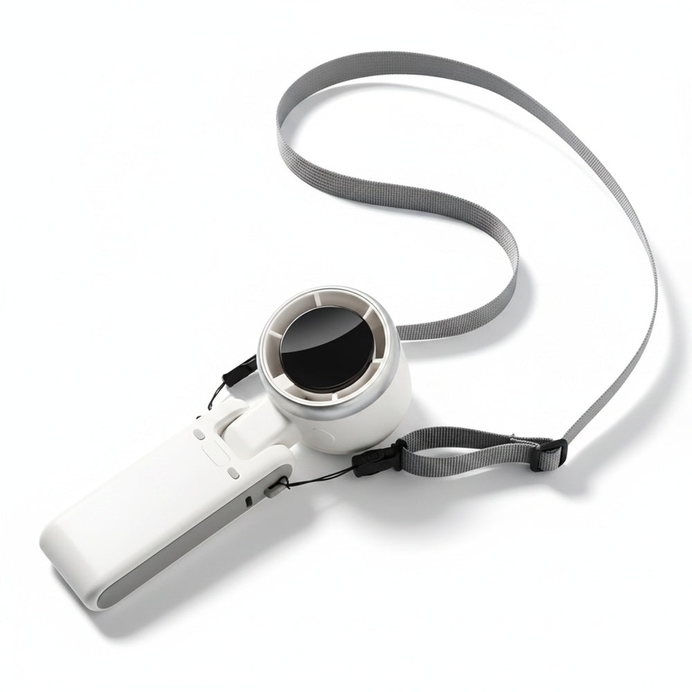 Handventilator Opvouwbaar met Digitaal Display en 3-in-1 Gebruik