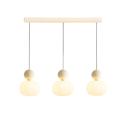 Hanglamp Art Deco met Opaalglasbol en Gekleurde Sfeerbol