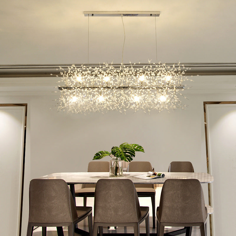 Hanglamp Art Deco met Paardenbloem Design en Verstelbare Hoogte
