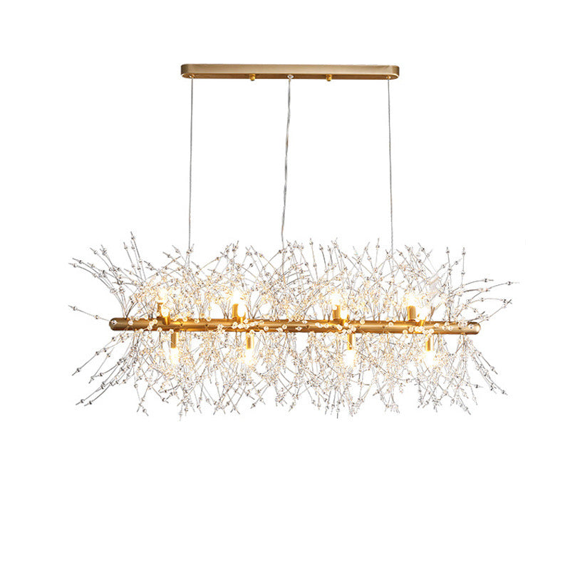 Hanglamp Art Deco met Paardenbloem Design en Verstelbare Hoogte