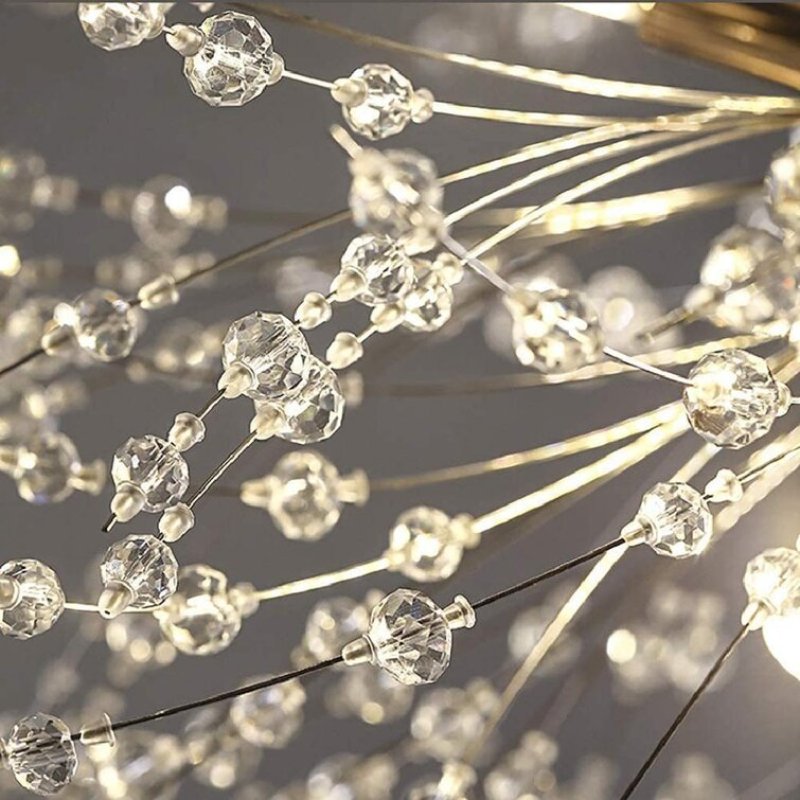 Hanglamp Art Deco met Paardenbloem Design en Verstelbare Hoogte