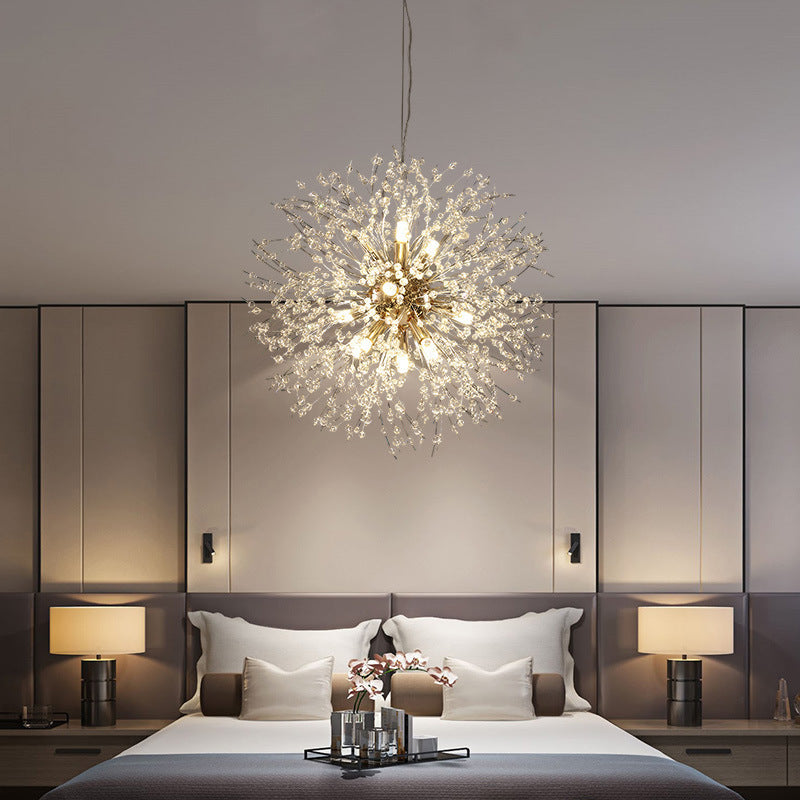 Hanglamp Art Deco met Paardenbloem Design en Verstelbare Hoogte