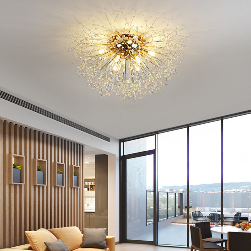 Hanglamp Art Deco met Paardenbloem Design en Verstelbare Hoogte