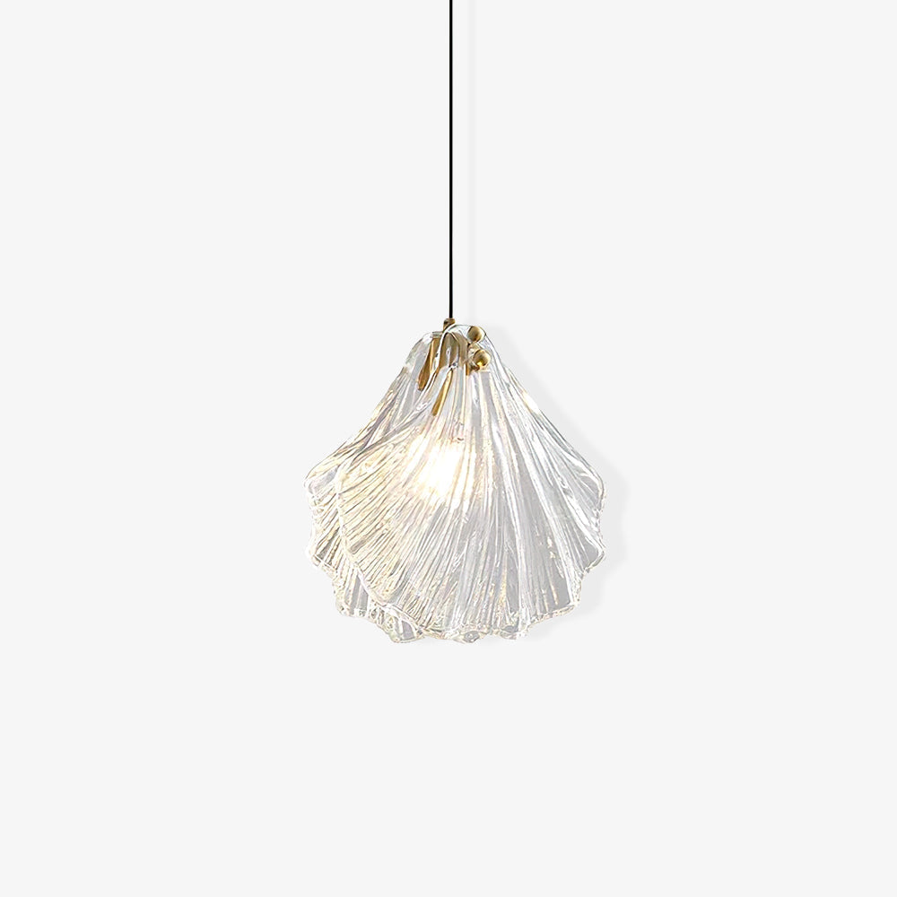 Hanglamp Bohemian met Glazen Schelpvormige Kap en Verstelbaar Snoer