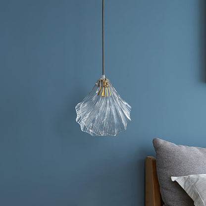 Hanglamp Bohemian met Glazen Schelpvormige Kap en Verstelbaar Snoer