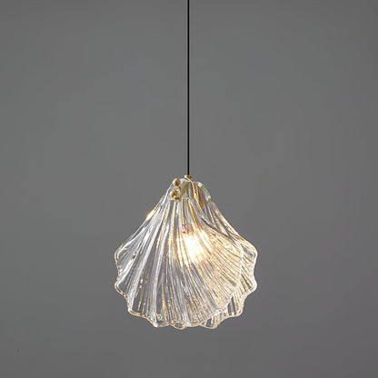 Hanglamp Bohemian met Glazen Schelpvormige Kap en Verstelbaar Snoer