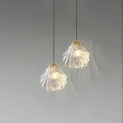 Hanglamp Bohemian met Glazen Schelpvormige Kap en Verstelbaar Snoer