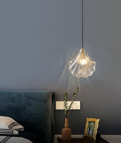 Hanglamp Bohemian met Glazen Schelpvormige Kap en Verstelbaar Snoer