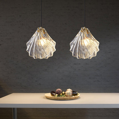 Hanglamp Bohemian met Glazen Schelpvormige Kap en Verstelbaar Snoer ##POS:3##