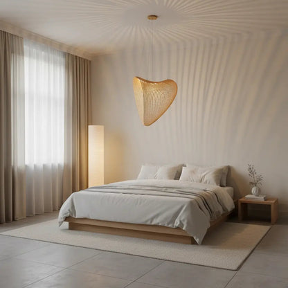 Hanglamp Bohemian met Hartvormige Kap en Afstandsbediening