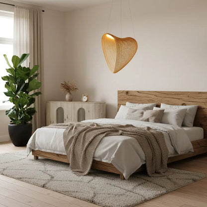 Hanglamp Bohemian met Hartvormige Kap en Afstandsbediening