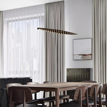 Hanglamp Bohemian met Houten Bollen en Geïntegreerde LED