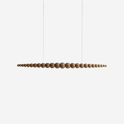 Hanglamp Bohemian met Houten Bollen en Geïntegreerde LED