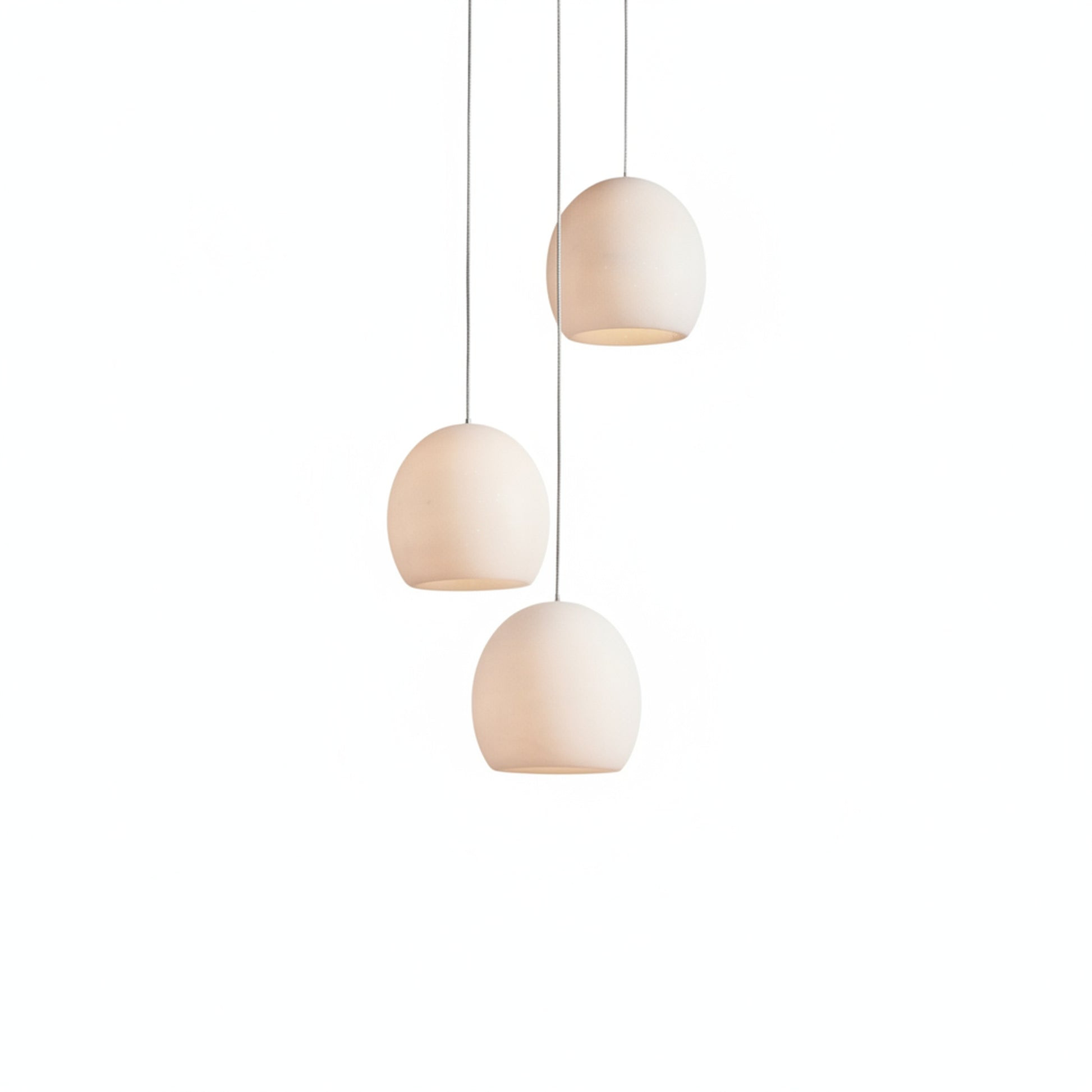 Hanglamp Bohemian met Ronde Alabasten Kappen en Verstelbare Hoogte