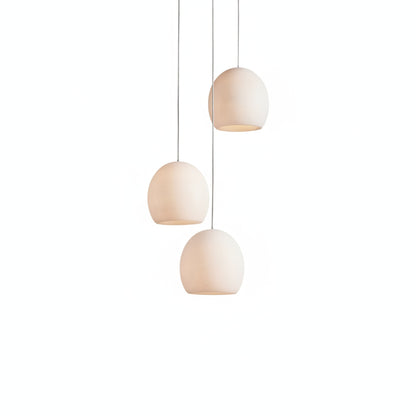 Hanglamp Bohemian met Ronde Alabasten Kappen en Verstelbare Hoogte