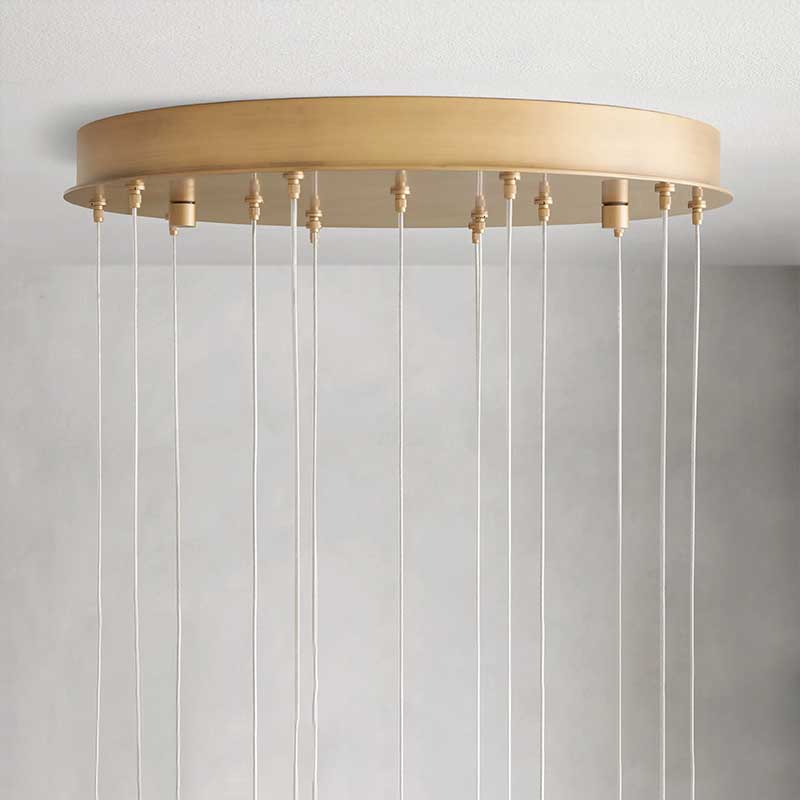 Hanglamp Bohemian met Ronde Alabasten Kappen en Verstelbare Hoogte
