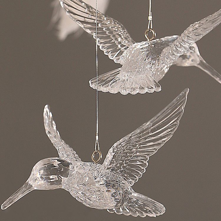 Hanglamp Bohemian met Veren Kap en Decoratieve Vogelhangers