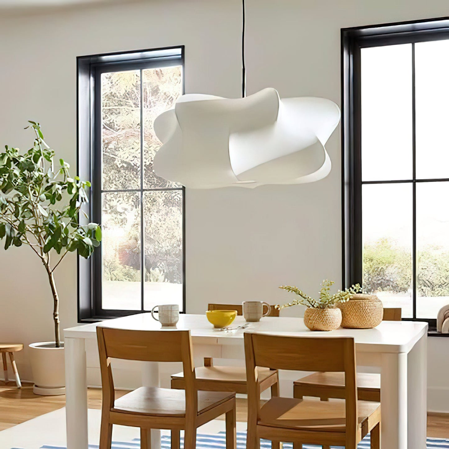 Hanglamp Bohemian met Wolkvormige Kap en Verstelbare Kabel