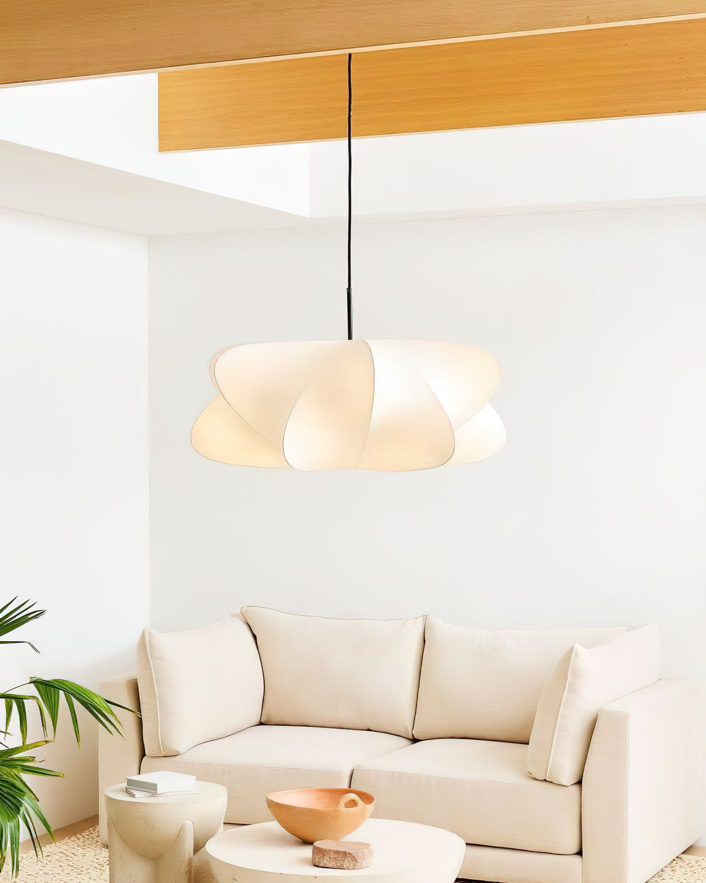 Hanglamp Bohemian met Wolkvormige Kap en Verstelbare Kabel