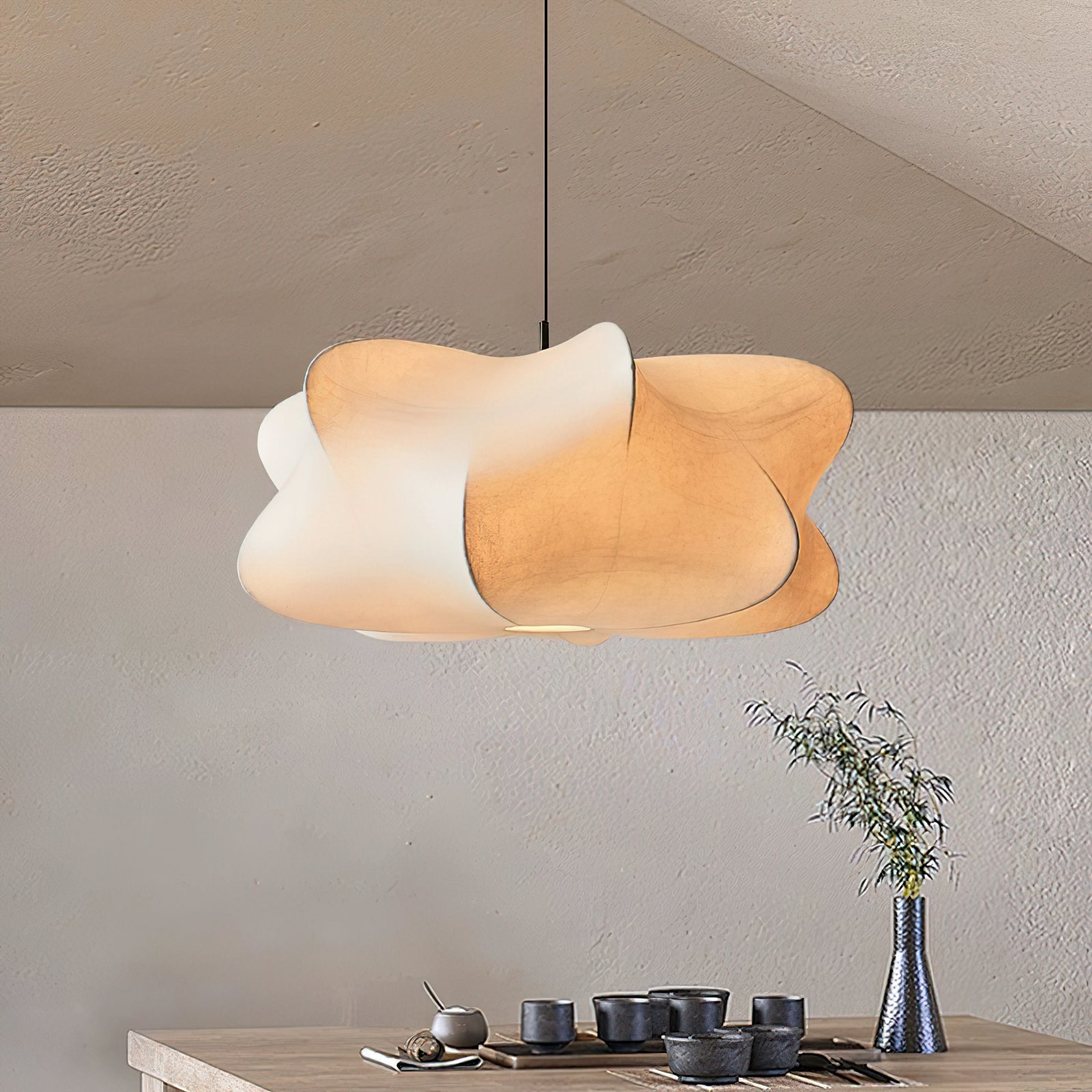 Hanglamp Bohemian met Wolkvormige Kap en Verstelbare Kabel