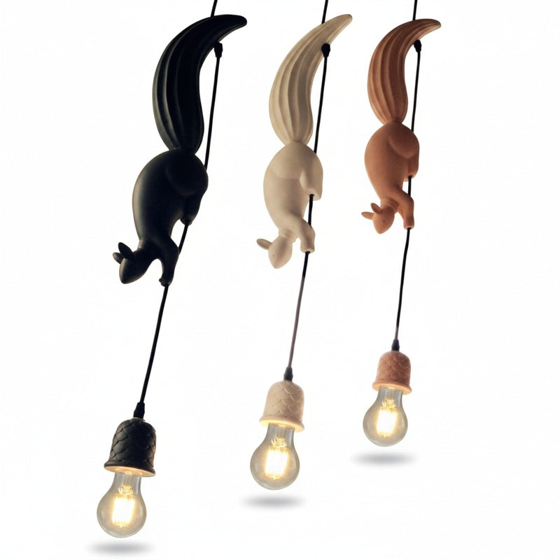 Hanglamp Eekhoorn met Dennenappel Fitting Art Deco Stijl