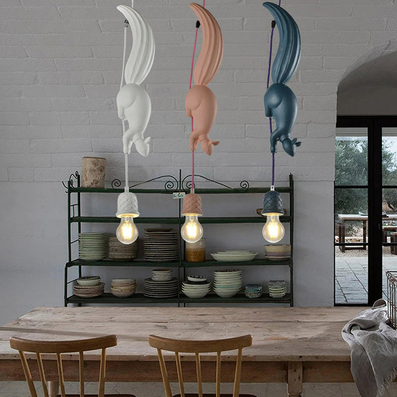 Hanglamp Eekhoorn met Dennenappel Fitting Art Deco Stijl