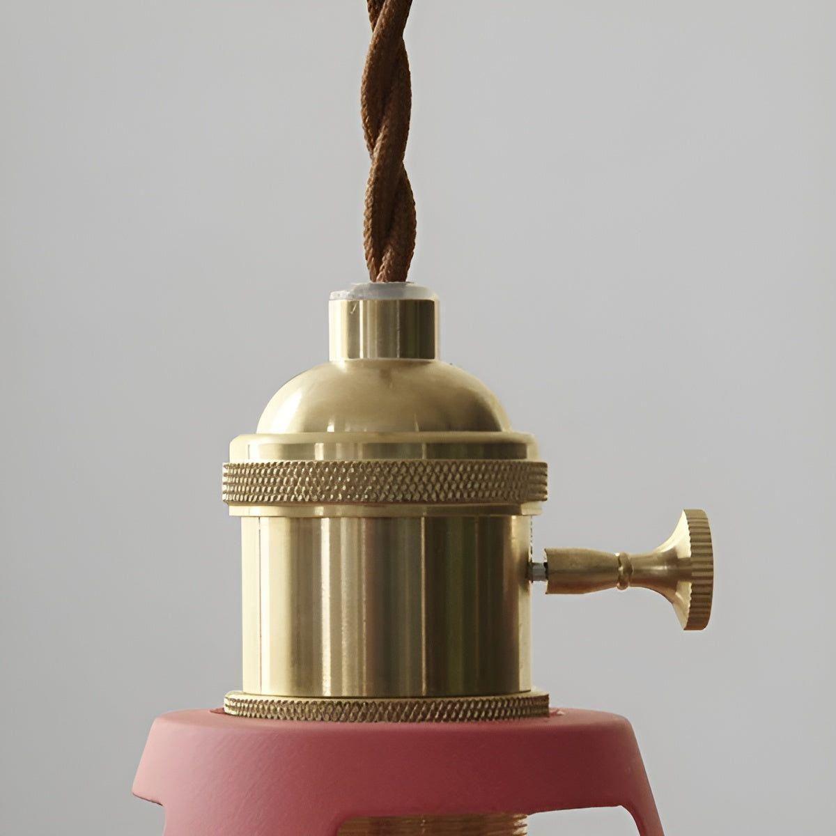 Hanglamp Industrieel met Ronde Metalen Kap en Gedraaid Snoer