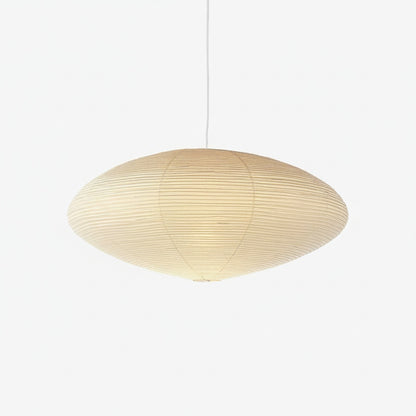 Hanglamp Japandi Washi Papier met Ovale Kap en Verstelbare Kabel