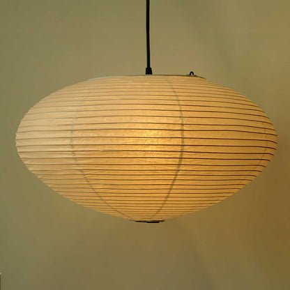 Hanglamp Japandi Washi Papier met Ovale Kap en Verstelbare Kabel ##POS:116##