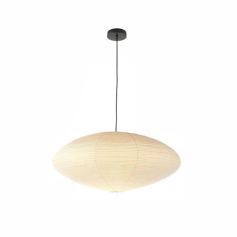 Hanglamp Japandi Washi Papier met Ovale Kap en Verstelbare Kabel