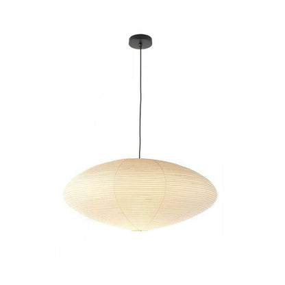 Hanglamp Japandi Washi Papier met Ovale Kap en Verstelbare Kabel
