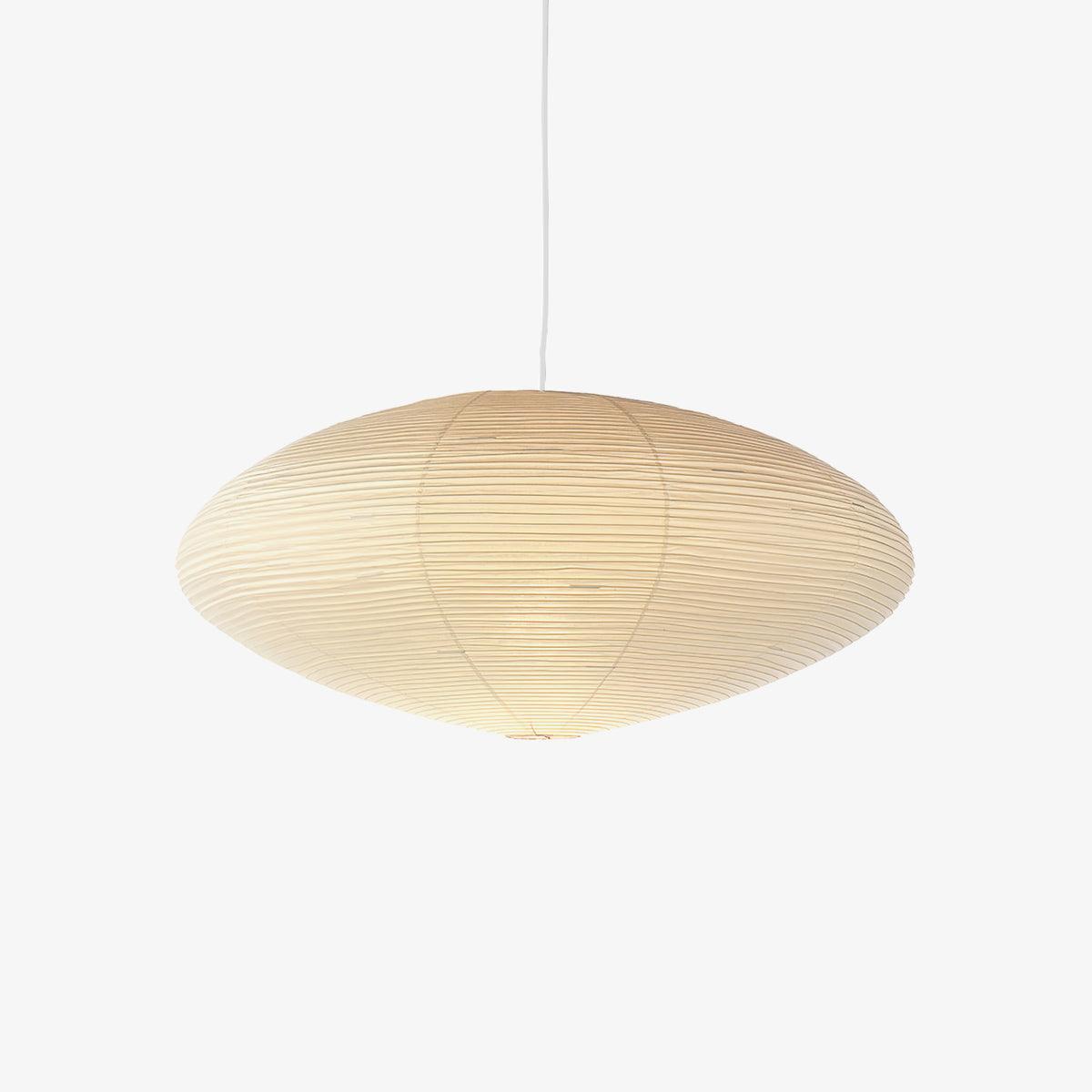 Hanglamp Japandi Washi Papier met Ovale Kap en Verstelbare Kabel