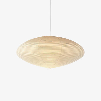Hanglamp Japandi Washi Papier met Ovale Kap en Verstelbare Kabel
