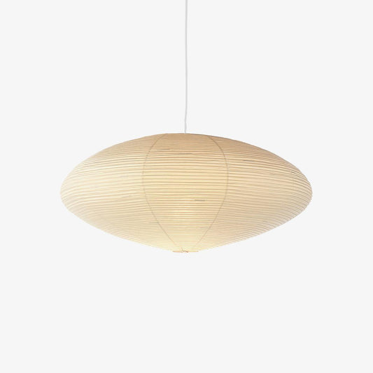 Hanglamp Japandi Washi Papier met Ovale Kap en Verstelbare Kabel