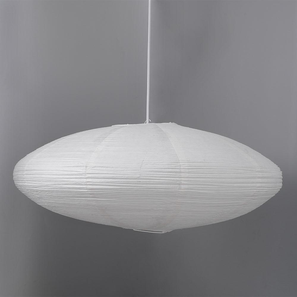 Hanglamp Japandi Washi Papier met Ovale Kap en Verstelbare Kabel