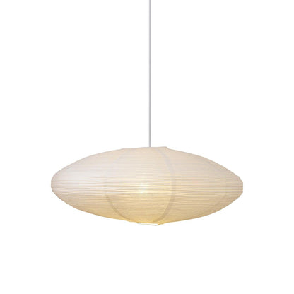 Hanglamp Japandi Washi Papier met Ovale Kap en Verstelbare Kabel