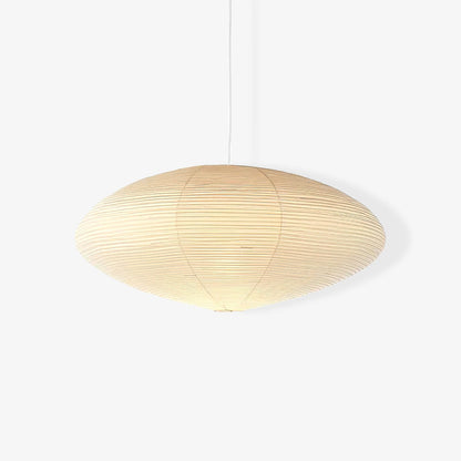 Hanglamp Japandi Washi Papier met Ovale Kap en Verstelbare Kabel