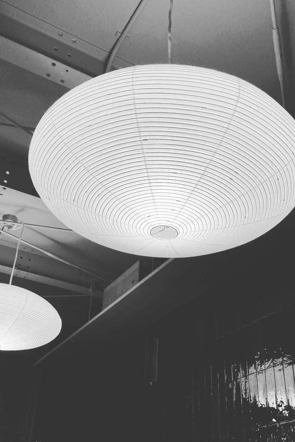 Hanglamp Japandi Washi Papier met Ovale Kap en Verstelbare Kabel