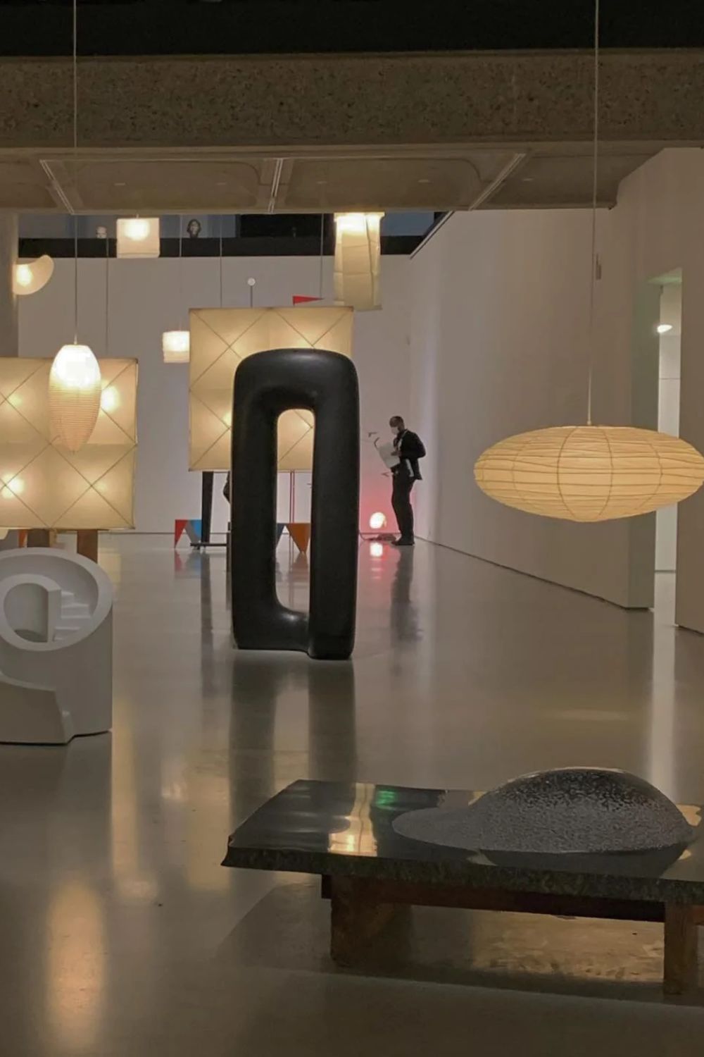 Hanglamp Japandi Washi Papier met Ovale Kap en Verstelbare Kabel