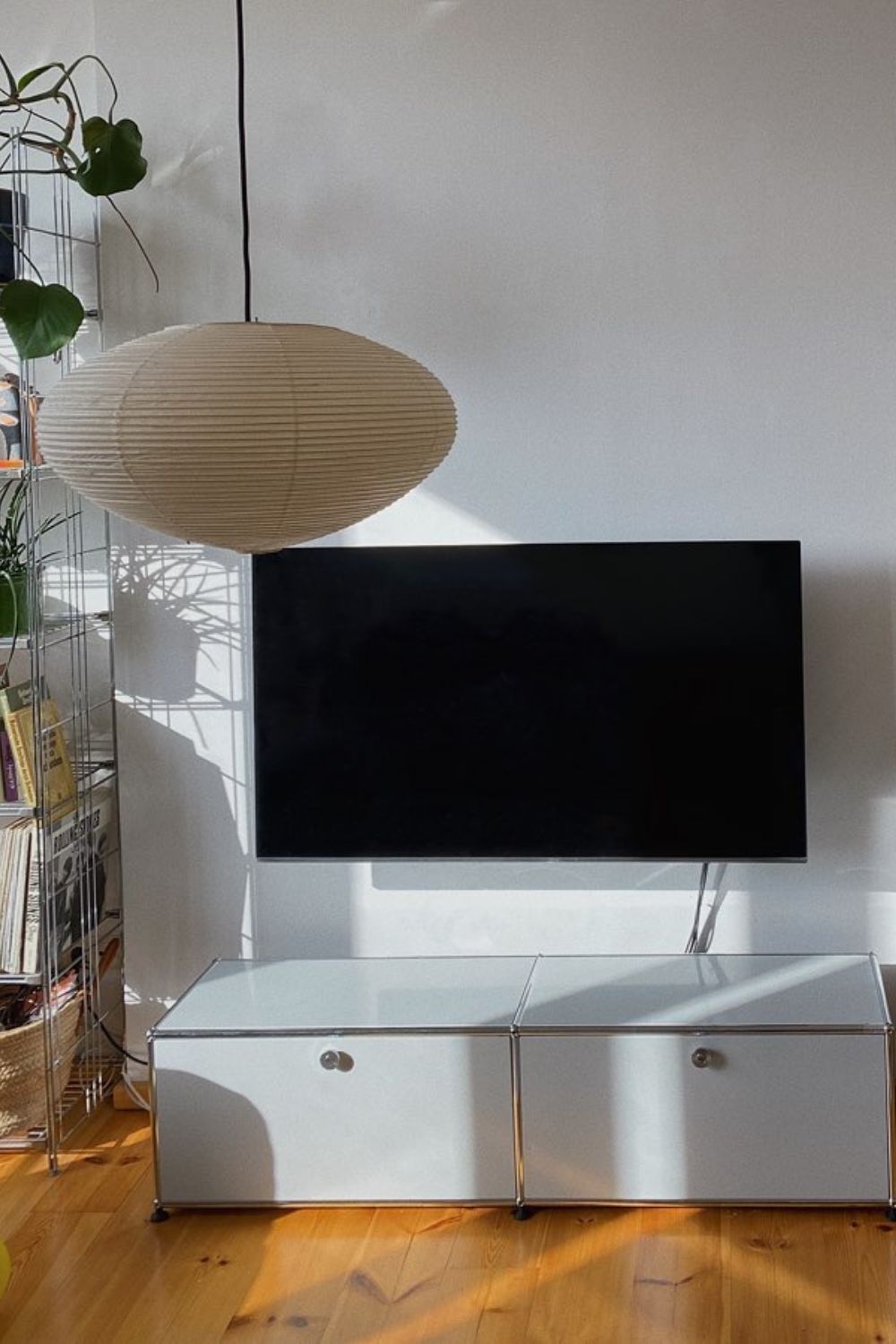 Hanglamp Japandi Washi Papier met Ovale Kap en Verstelbare Kabel