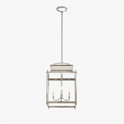 Hanglamp Klassiek Lantaarn met Helder Glas en 4 Lichtpunten voor Buiten
