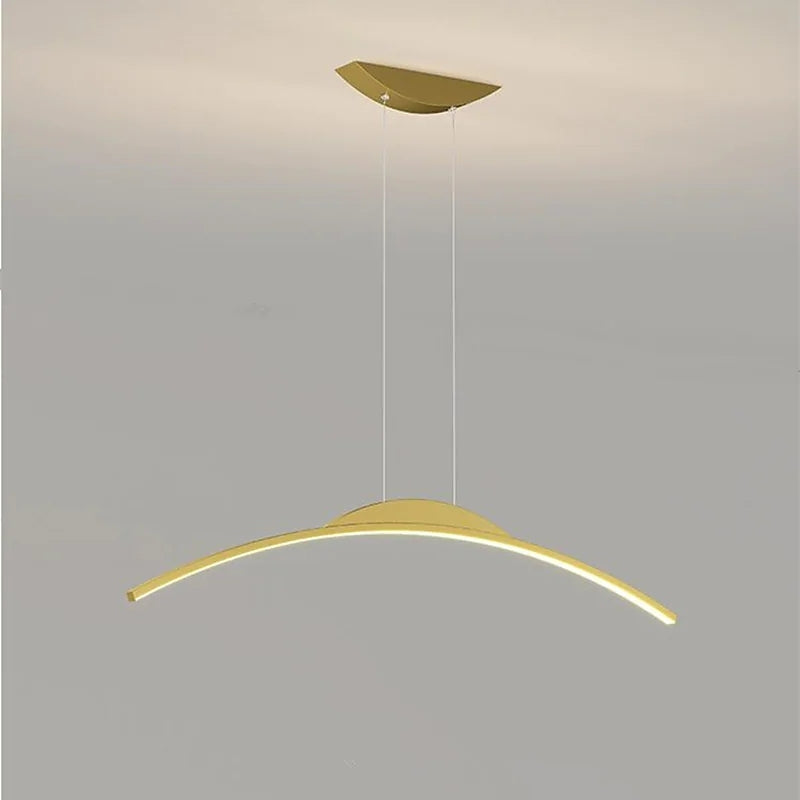 Hanglamp Minimalistisch Gebogen LED met Afstandsbediening