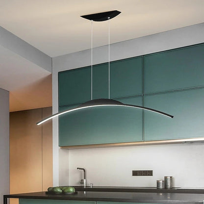 Hanglamp Minimalistisch Gebogen LED met Afstandsbediening