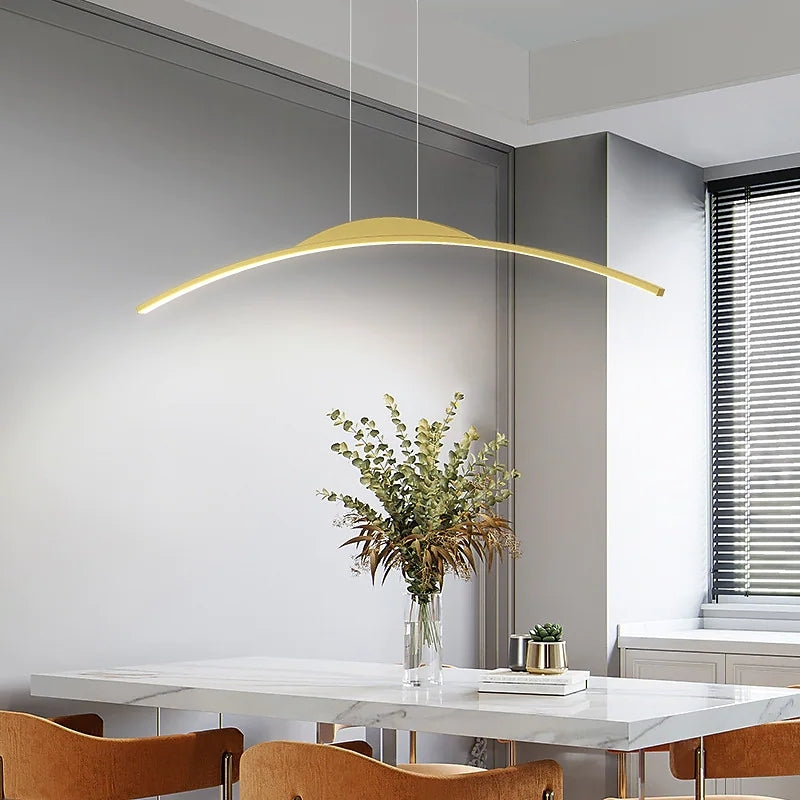 Hanglamp Minimalistisch Gebogen LED met Afstandsbediening