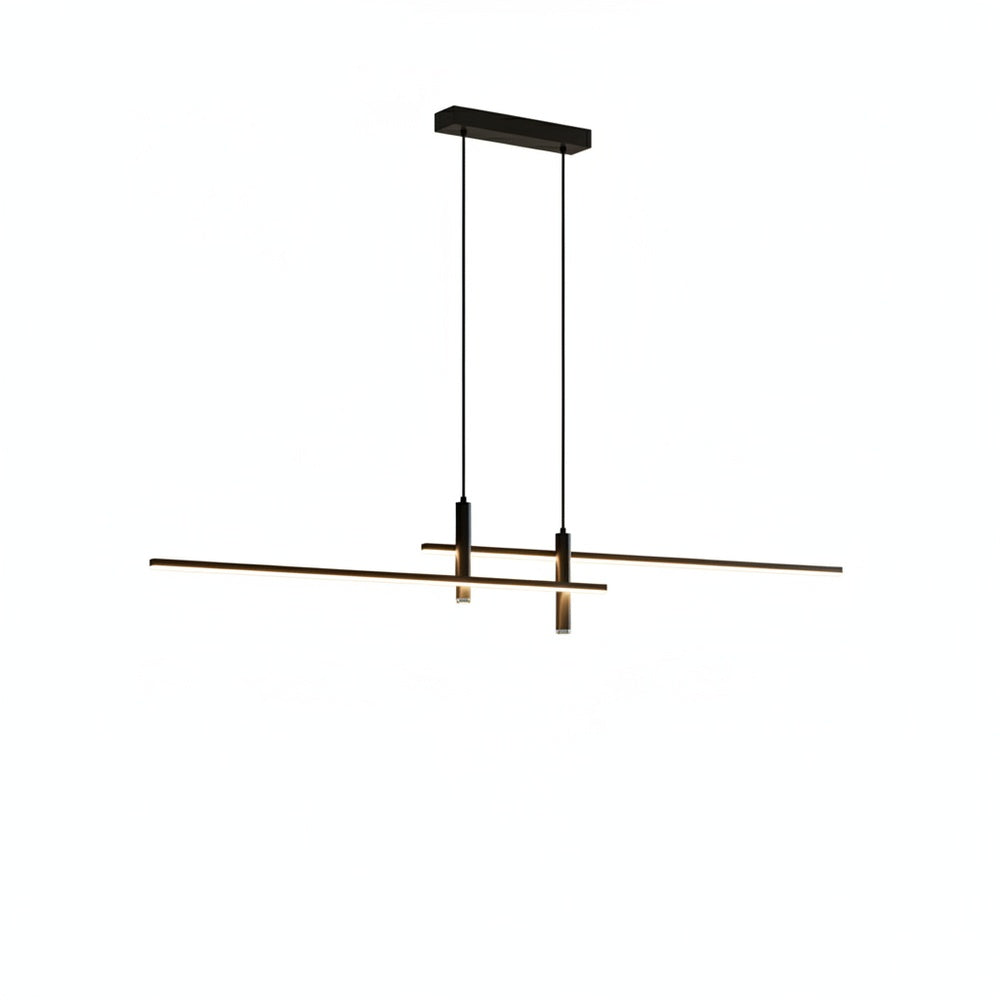 Hanglamp Minimalistisch LED Dimbaar met Kruisvormige Lijnstructuur en Verstelbare Hoogte