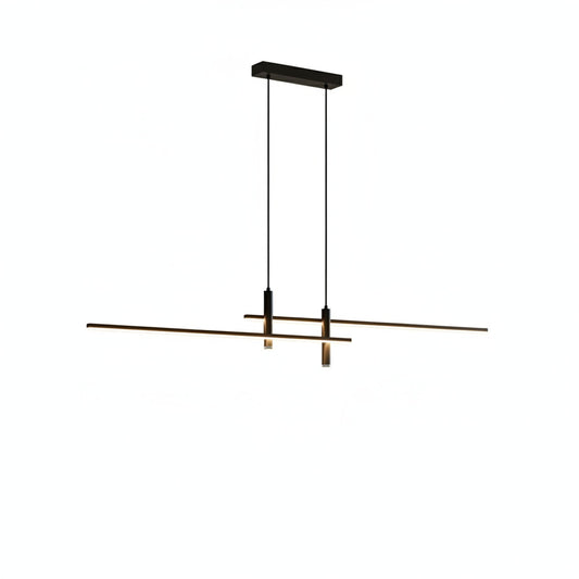 Hanglamp Minimalistisch LED Dimbaar met Kruisvormige Lijnstructuur en Verstelbare Hoogte