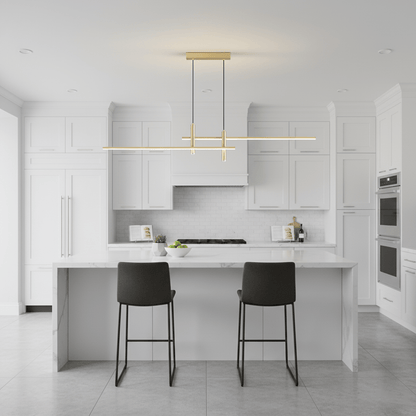 Hanglamp Minimalistisch LED Dimbaar met Kruisvormige Lijnstructuur en Verstelbare Hoogte