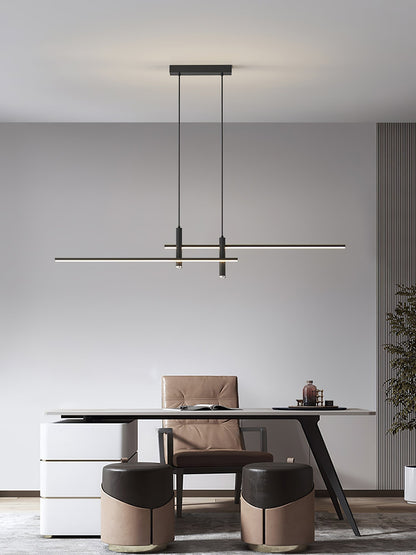 Hanglamp Minimalistisch LED Dimbaar met Kruisvormige Lijnstructuur en Verstelbare Hoogte