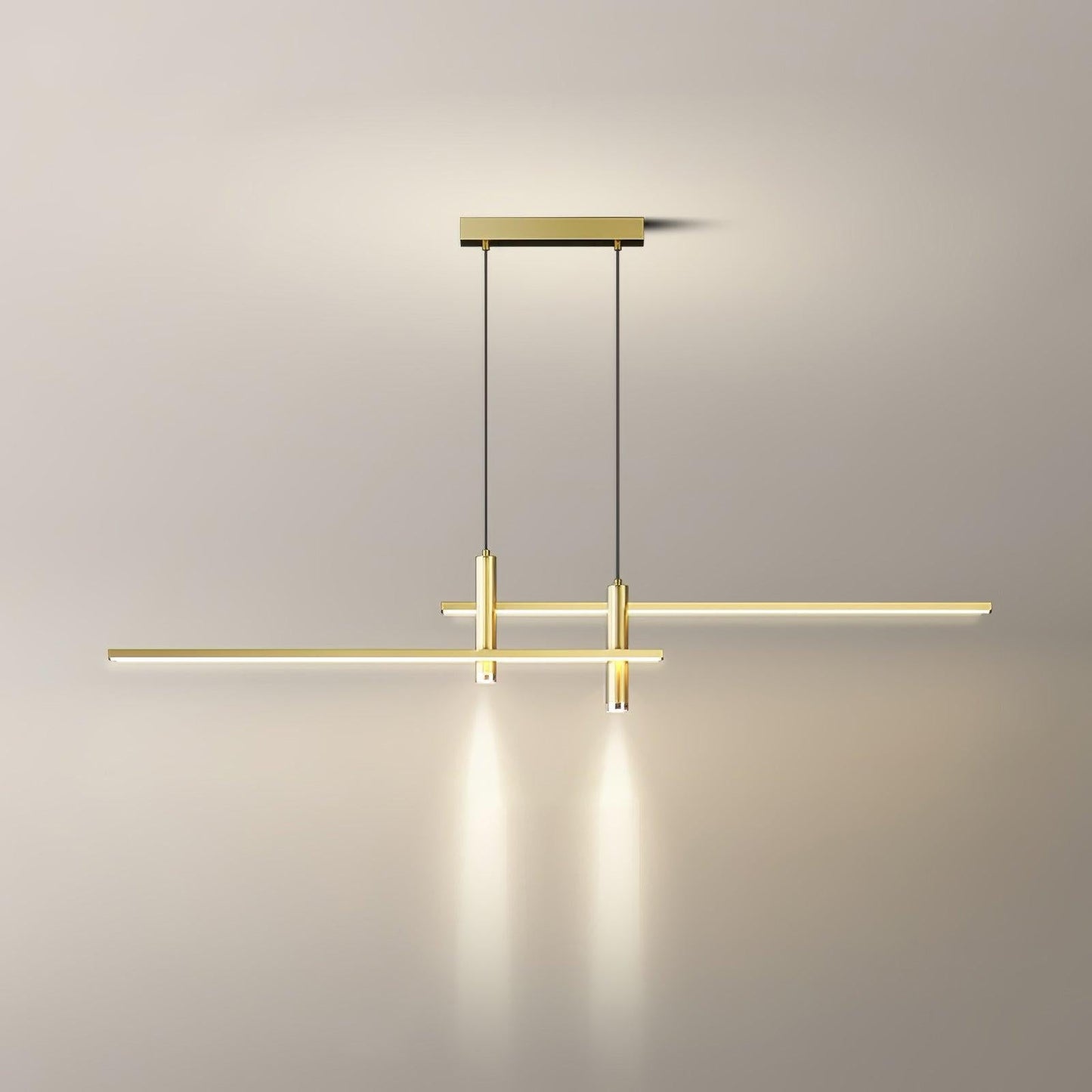 Hanglamp Minimalistisch LED Dimbaar met Kruisvormige Lijnstructuur en Verstelbare Hoogte